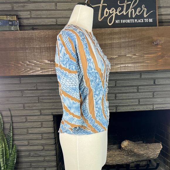 Cactus Flower vintage distressed torn destroyed top size Medium - Picture 10 of 13